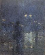 Childe Hassam Fifth Avenue Nocturne (mk43) Germany oil painting artist